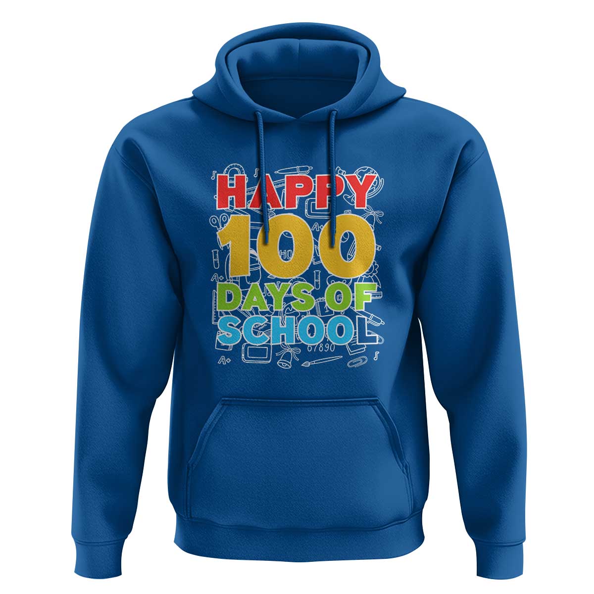 Happy 100 Days Hoodie 100th Day of School Celebration - Wonder Print Shop