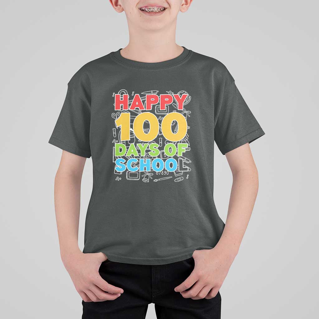 Happy 100 Days T Shirt For Kid 100th Day of School Celebration