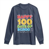Happy 100 Days of School Long Sleeve Shirt Cute Celebration Gift for Teachers and Kids
