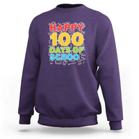Happy 100 Days Sweatshirt 100th Day of School Celebration - Wonder Print Shop