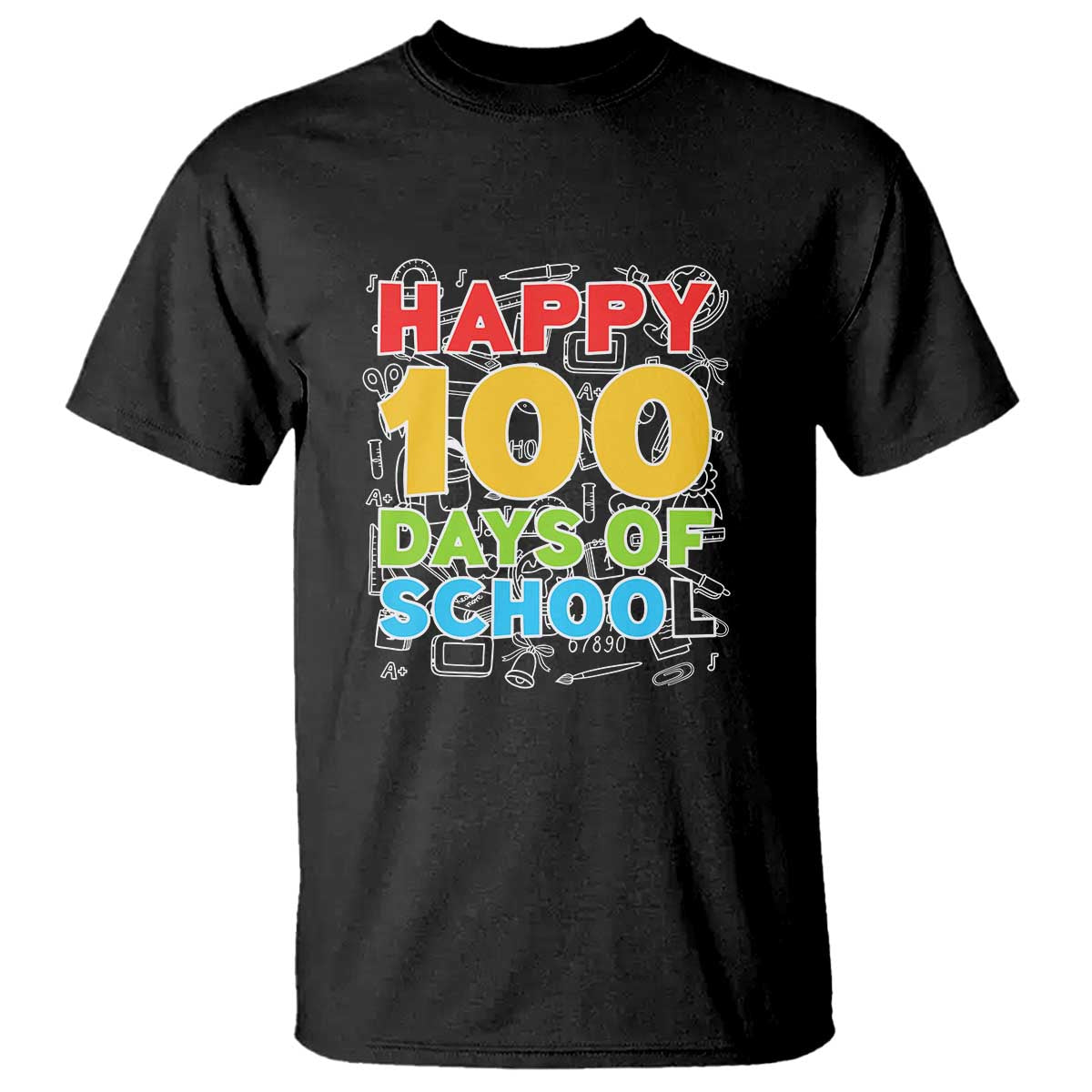 Happy 100 Days T Shirt 100th Day of School Celebration - Wonder Print Shop