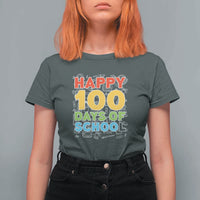 Happy 100 Days T Shirt For Women 100th Day of School Celebration