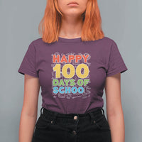 Happy 100 Days T Shirt For Women 100th Day of School Celebration