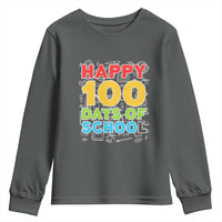 Happy 100 Days of School Youth Sweatshirt Cute Celebration Gift for Teachers and Kids