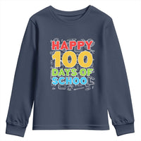 Happy 100 Days of School Youth Sweatshirt Cute Celebration Gift for Teachers and Kids