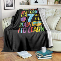 My First Day of 2nd Grade Throw Blanket Ready to Learn Back to School