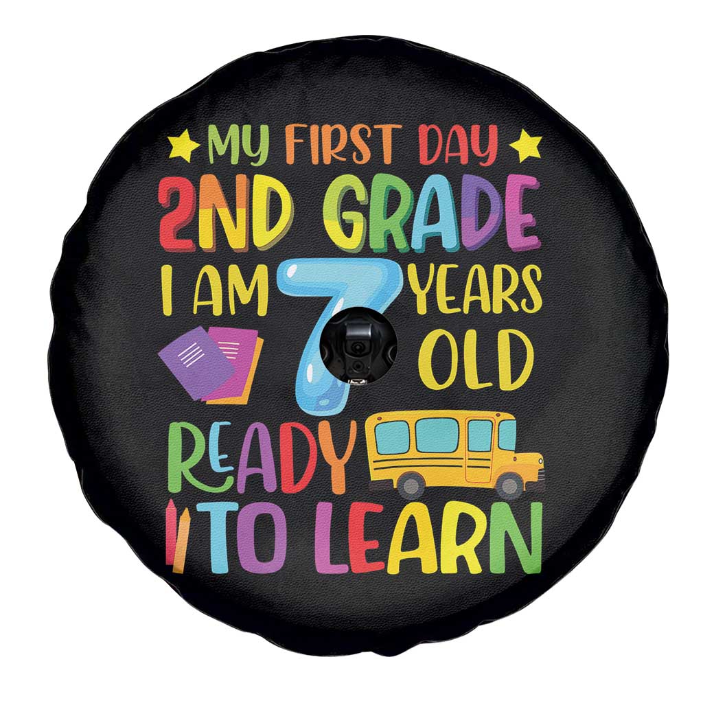 My First Day of 2nd Grade Spare Tire Cover Ready to Learn Back to School