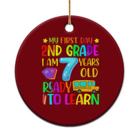 My First Day of 2nd Grade Ceramic Ornament Ready to Learn Back to School