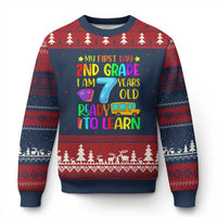 My First Day of 2nd Grade Ugly Christmas Sweater Ready to Learn Back to School