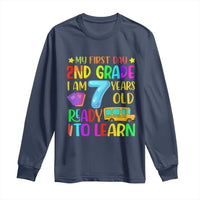 My First Day of 2nd Grade Long Sleeve Shirt Ready to Learn Back to School