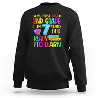 My First Day of 2nd Grade Sweatshirt Ready to Learn, Back to School - Wonder Print Shop