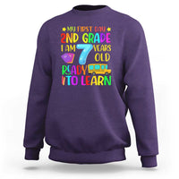 My First Day of 2nd Grade Sweatshirt Ready to Learn, Back to School - Wonder Print Shop