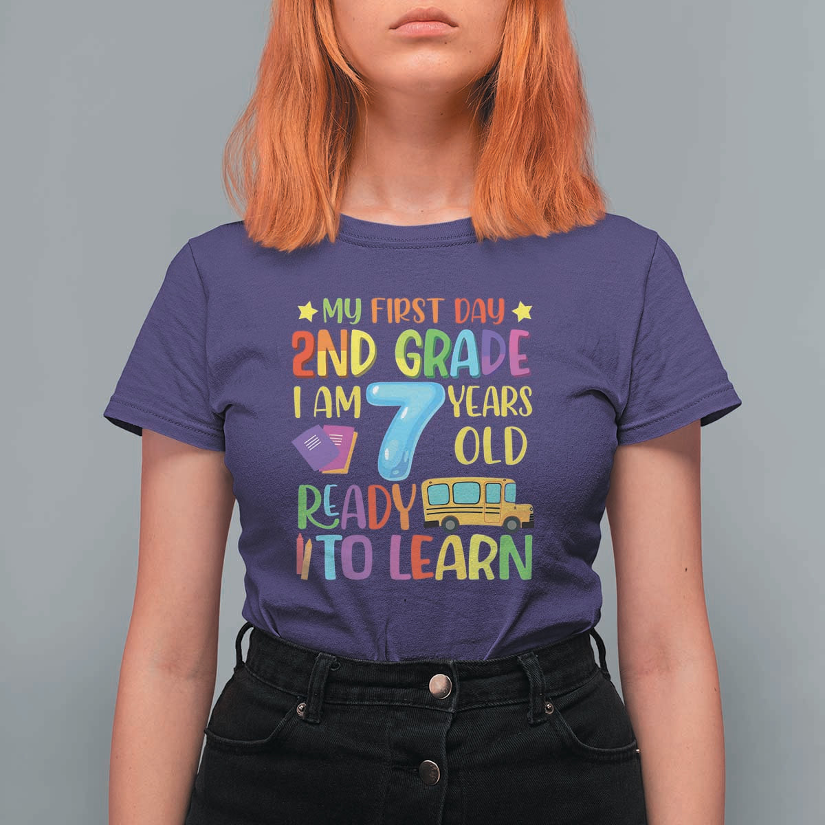 My First Day of 2nd Grade T Shirt For Women Ready to Learn, Back to School
