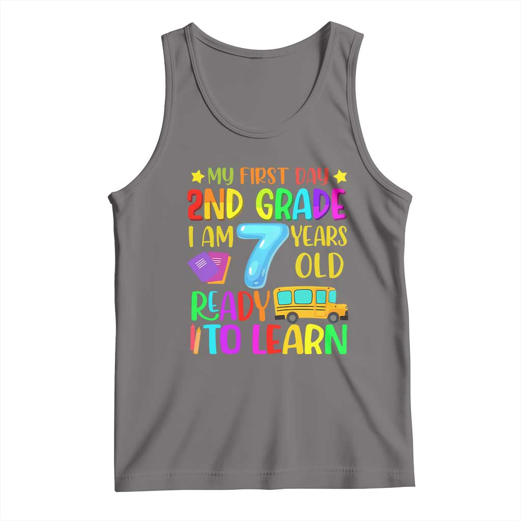 My First Day of 2nd Grade Tank Top Ready to Learn Back to School