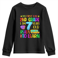 My First Day of 2nd Grade Youth Sweatshirt Ready to Learn Back to School