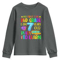 My First Day of 2nd Grade Youth Sweatshirt Ready to Learn Back to School