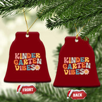Retro Kindergarten Vibes Ceramic Ornament Cute Kinder Crew First Day of School