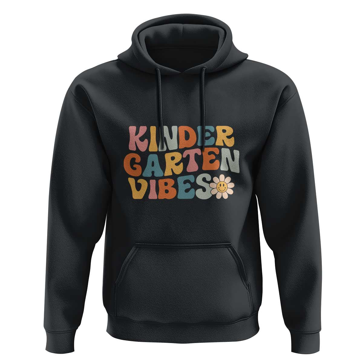 Retro Kindergarten Vibes Hoodie Kinder Crew, First Day of School - Wonder Print Shop