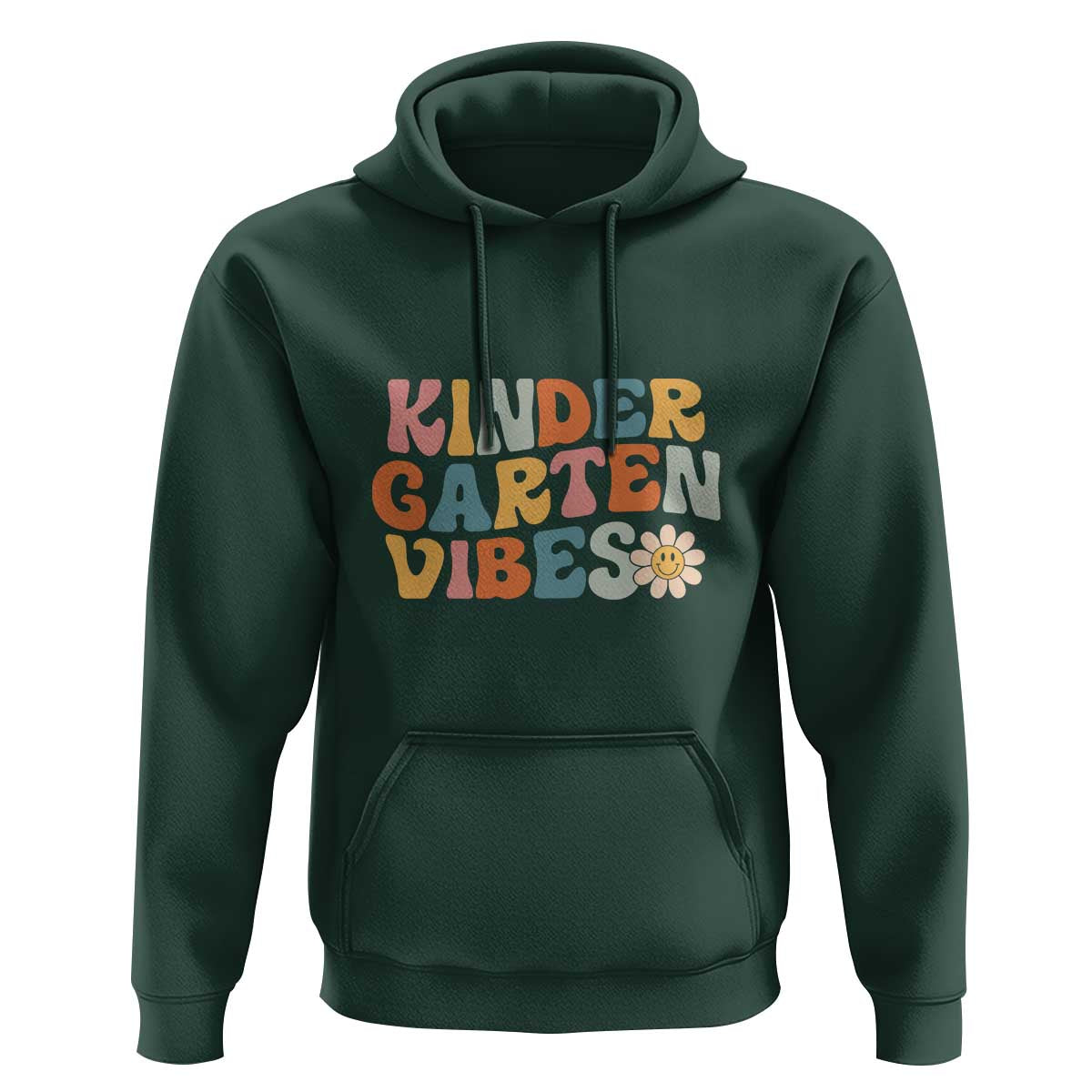 Retro Kindergarten Vibes Hoodie Kinder Crew, First Day of School - Wonder Print Shop