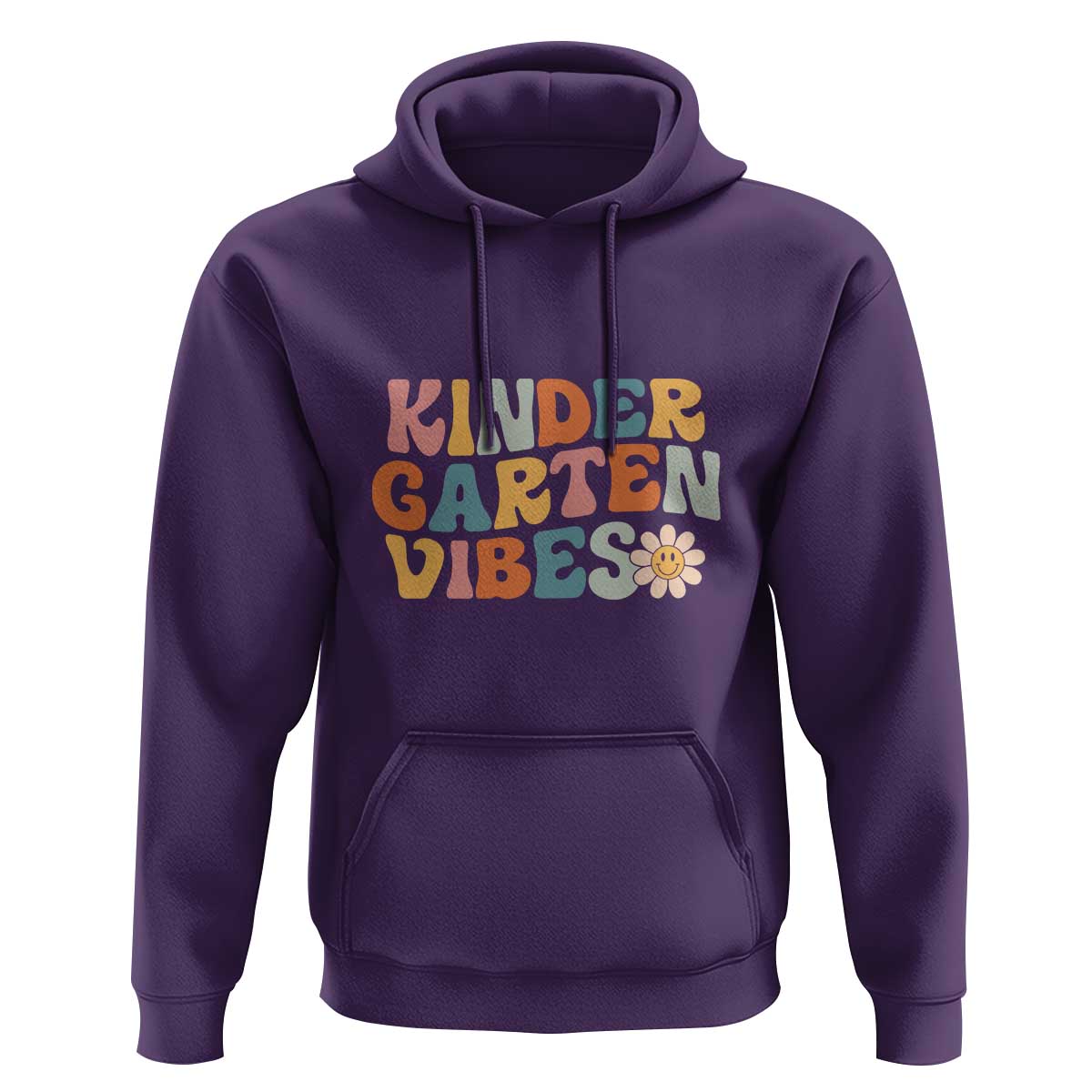 Retro Kindergarten Vibes Hoodie Kinder Crew, First Day of School - Wonder Print Shop