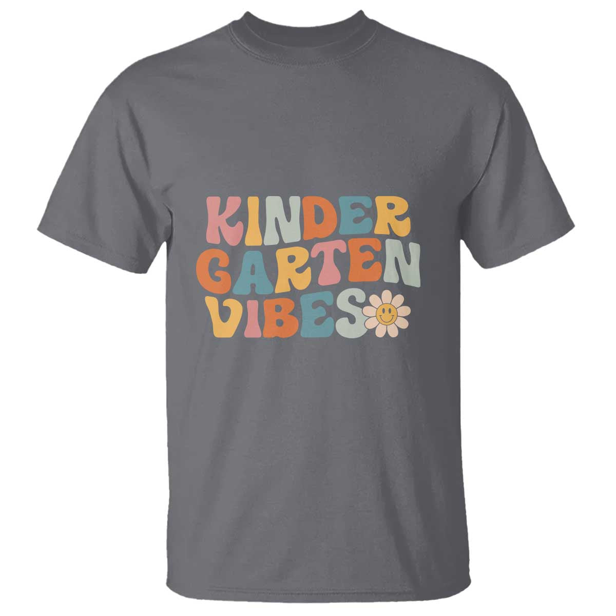 Retro Kindergarten Vibes T Shirt Kinder Crew, First Day of School - Wonder Print Shop