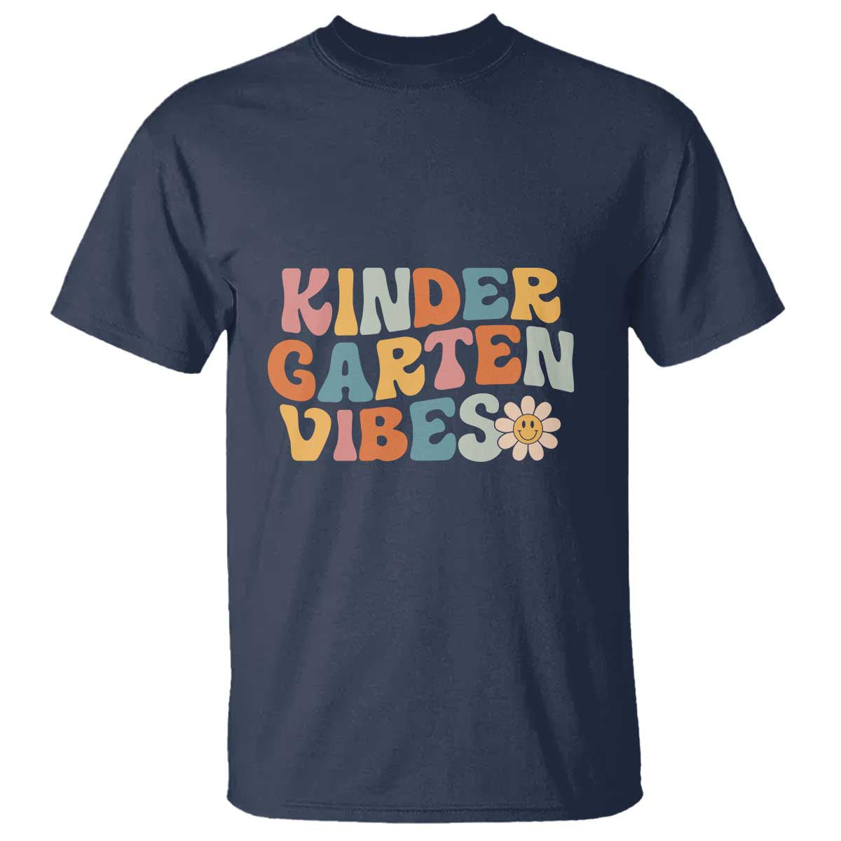 Retro Kindergarten Vibes T Shirt Kinder Crew, First Day of School - Wonder Print Shop