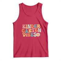 Retro Kindergarten Vibes Tank Top Cute Kinder Crew First Day of School