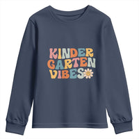 Retro Kindergarten Vibes Youth Sweatshirt Cute Kinder Crew First Day of School