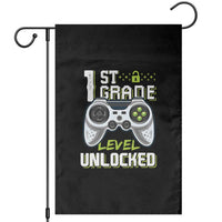 Leveling Up To School Funny Gamer Boys Garden Flag First Day Back to School Gift