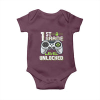Leveling Up To School Funny Gamer Boys Baby Onesie First Day Back to School Gift