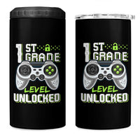 Leveling Up To School Funny Gamer Boys 4 in 1 Can Cooler Tumbler First Day Back to School Gift