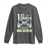 Leveling Up To School Funny Gamer Boys Long Sleeve Shirt First Day Back to School Gift