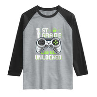 Leveling Up To School Funny Gamer Boys Raglan Shirt First Day Back to School Gift
