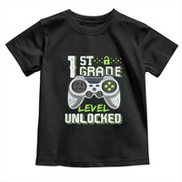 Leveling Up To School Funny Gamer Boys Toddler T Shirt First Day Back to School Gift
