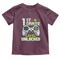 Leveling Up To School Funny Gamer Boys Toddler T Shirt First Day Back to School Gift