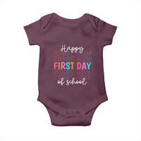 Happy First Day of School Baby Onesie Positive Vibe Teacher and Student Gift