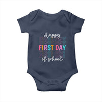 Happy First Day of School Baby Onesie Positive Vibe Teacher and Student Gift