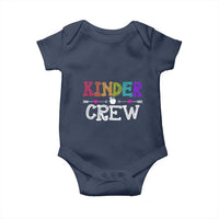 Kinder Crew Funny Kindergarten Baby Onesie Teacher and Student Back to School