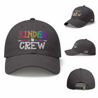 Kinder Crew Funny Kindergarten Baseball Cap Teacher and Student Back to School