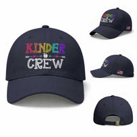 Kinder Crew Funny Kindergarten Baseball Cap Teacher and Student Back to School
