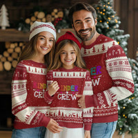 Kinder Crew Funny Kindergarten Ugly Christmas Sweater Teacher and Student Back to School