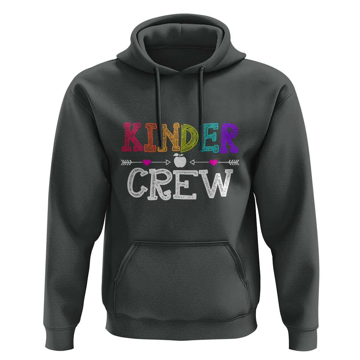 Kinder Crew Hoodie 1st Day of School, Funny Kindergarten Teacher - Wonder Print Shop