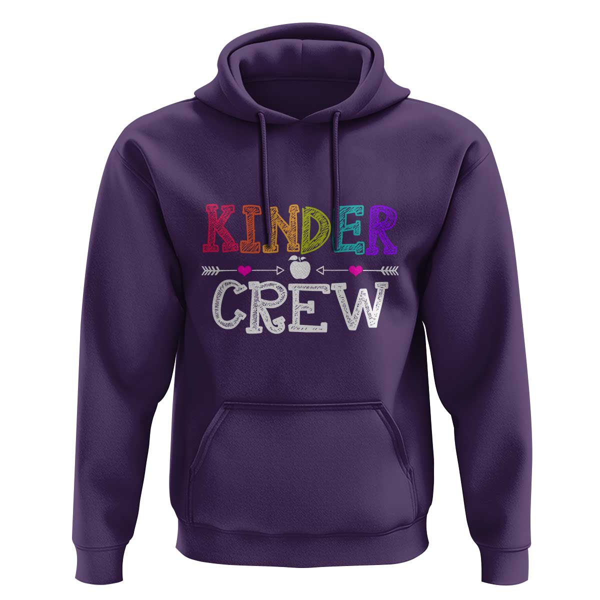 Kinder Crew Hoodie 1st Day of School, Funny Kindergarten Teacher - Wonder Print Shop