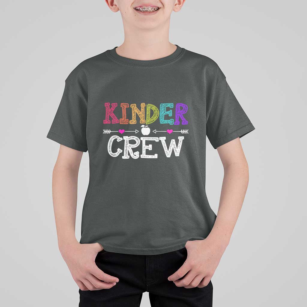 Kinder Crew T Shirt For Kid 1st Day of School, Funny Kindergarten Teacher