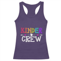 Kinder Crew Funny Kindergarten Racerback Tank Top Teacher and Student Back to School