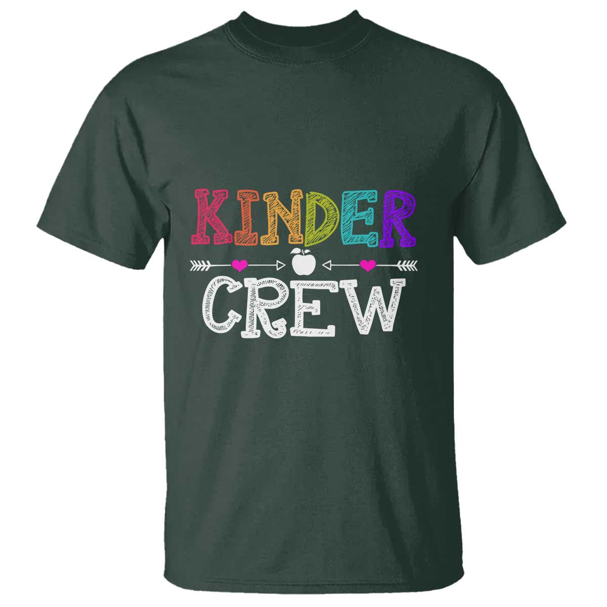 Kinder Crew T Shirt 1st Day of School, Funny Kindergarten Teacher - Wonder Print Shop