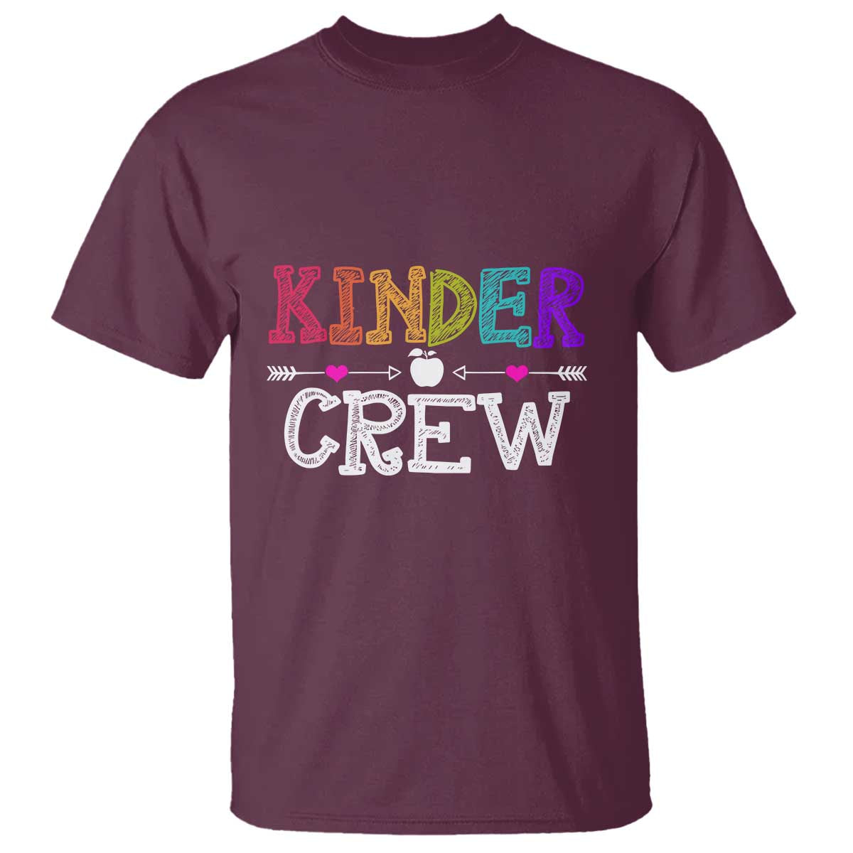 Kinder Crew T Shirt 1st Day of School, Funny Kindergarten Teacher - Wonder Print Shop