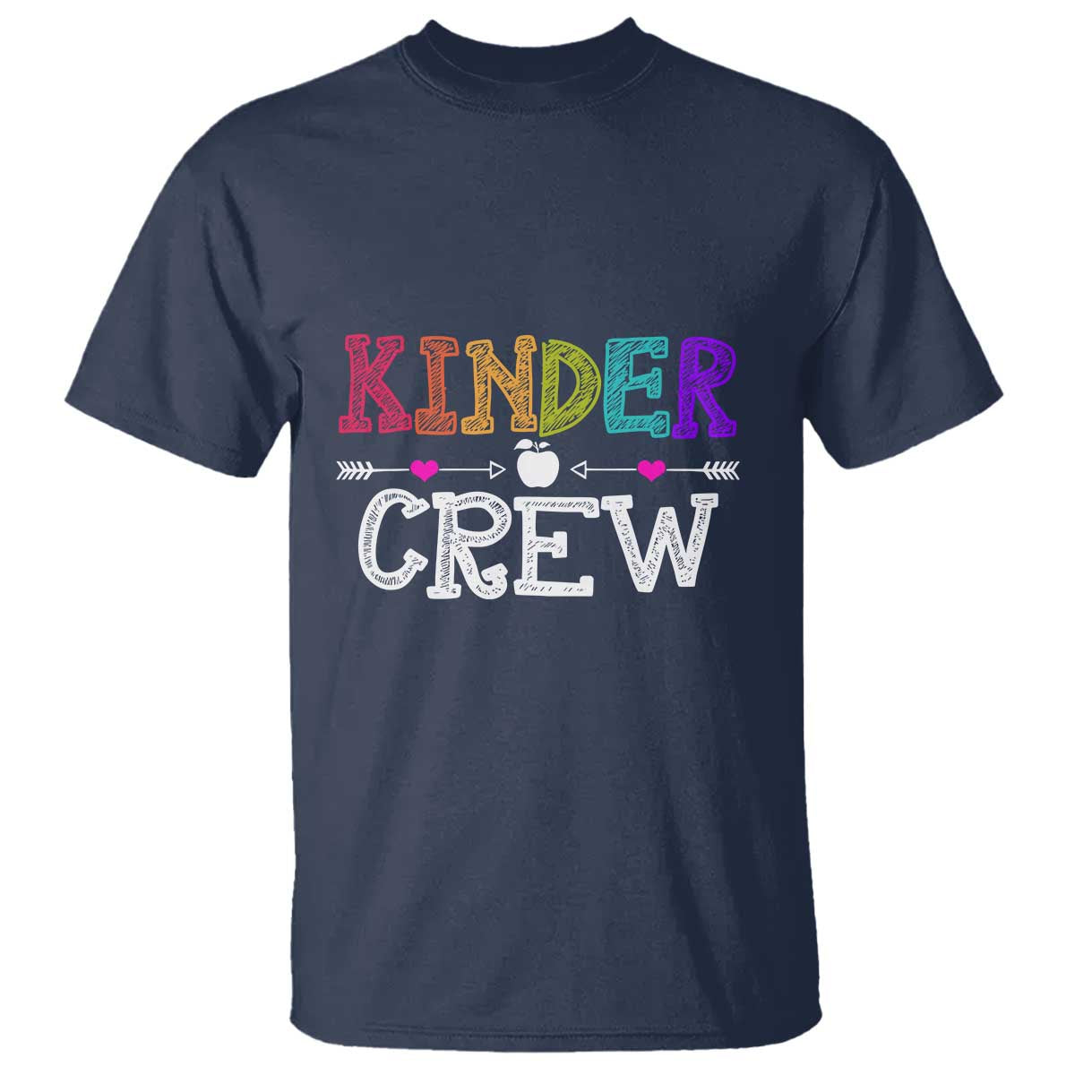Kinder Crew T Shirt 1st Day of School, Funny Kindergarten Teacher - Wonder Print Shop
