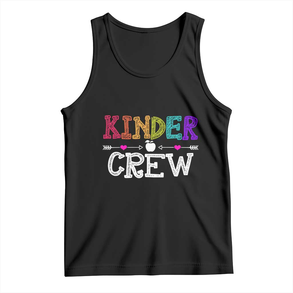 Kinder Crew Funny Kindergarten Tank Top Teacher and Student Back to School
