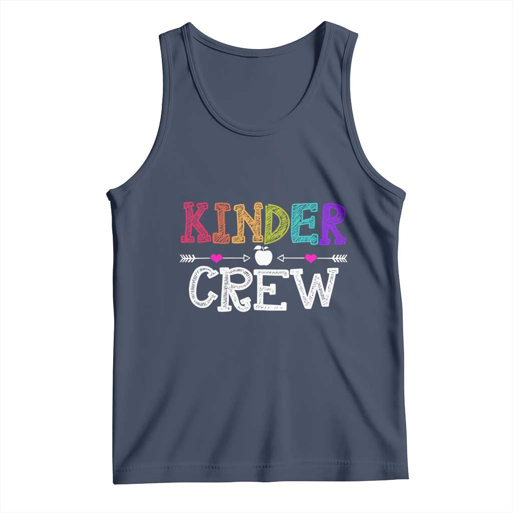 Kinder Crew Funny Kindergarten Tank Top Teacher and Student Back to School